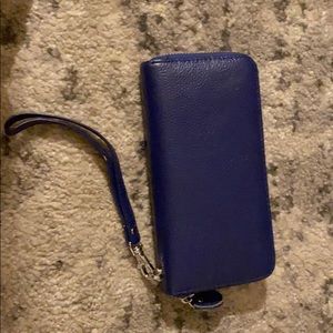 Blue wallet
